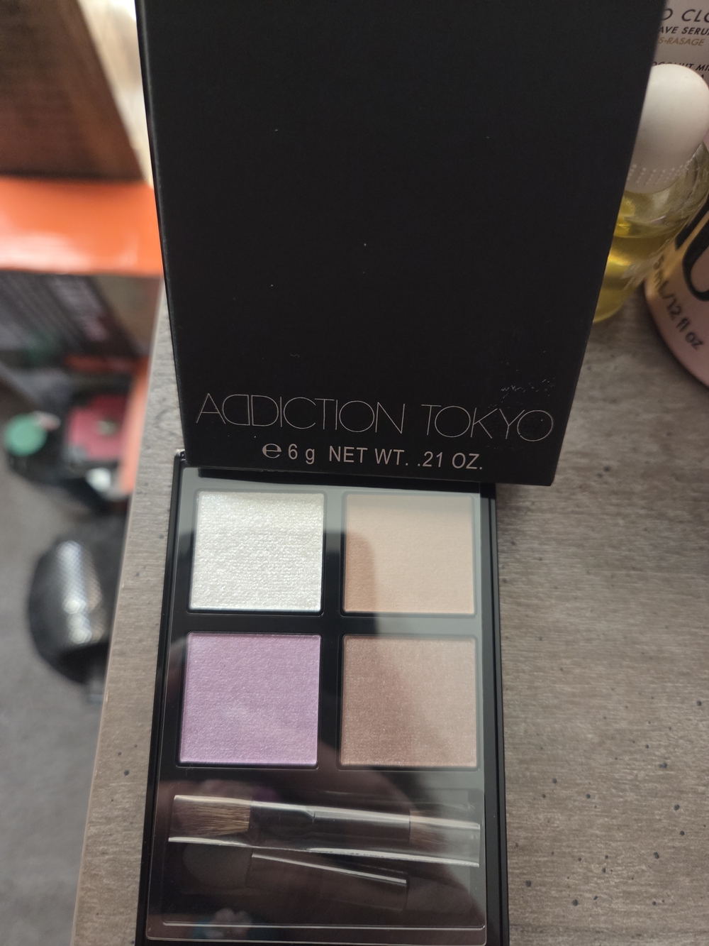 Addiction Tokyo Eyeshadow Quad - Shimmery White, Pale Pink, Mauve & Champagne